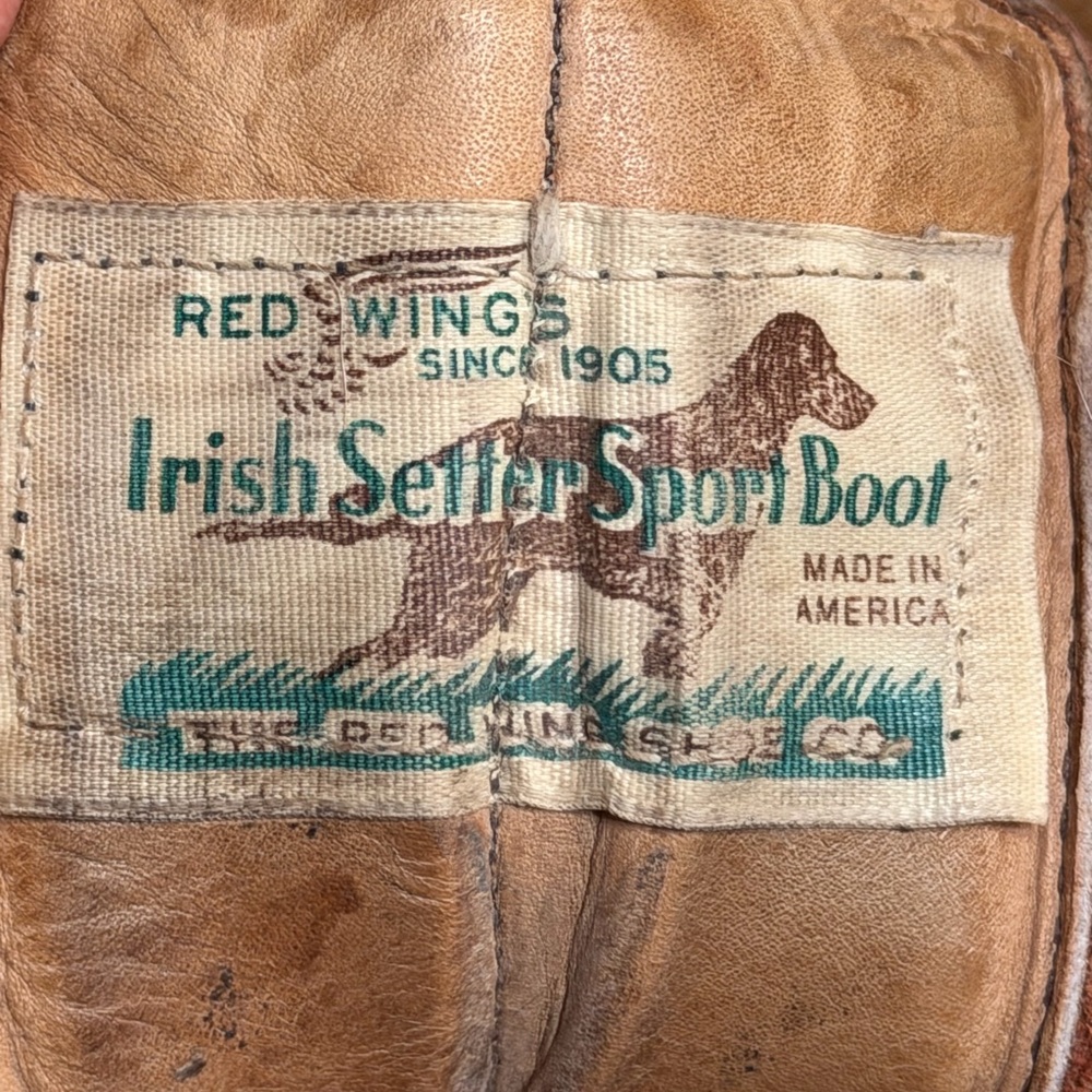 Rare VTG 60s RED WINGs Irish Setter 8C Women’s Work Boot - Picture 2 of 13